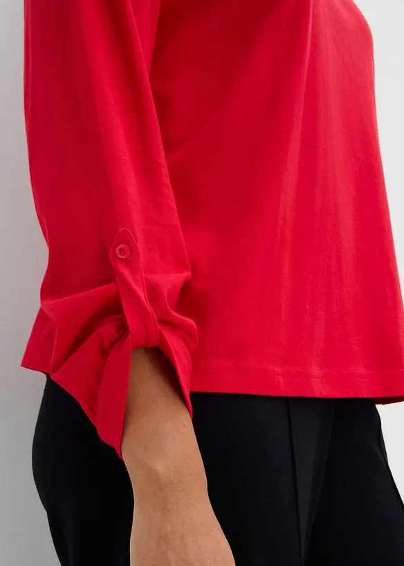 Maglia a maniche lunghe in puro cotone biologico, bonprix