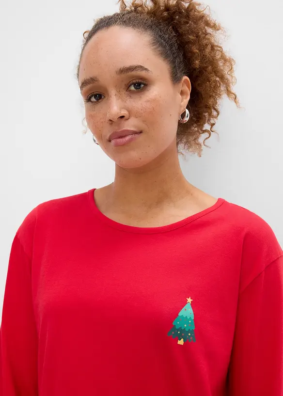Maglia a maniche lunghe in puro cotone biologico, bonprix