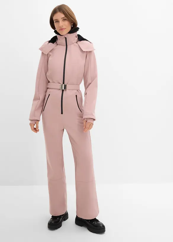 Tuta da sci in softshell idrorepellente, imbottita e calda, bonprix