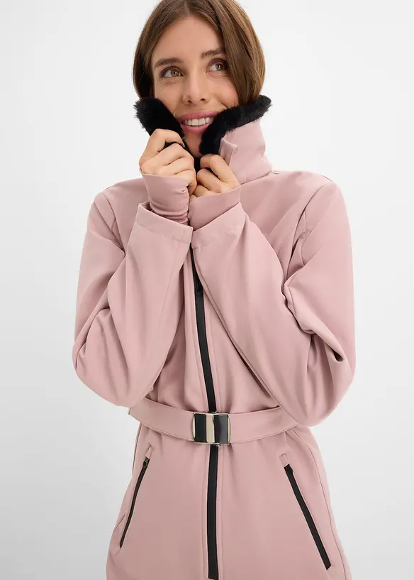 Tuta da sci in softshell idrorepellente, imbottita e calda, bonprix
