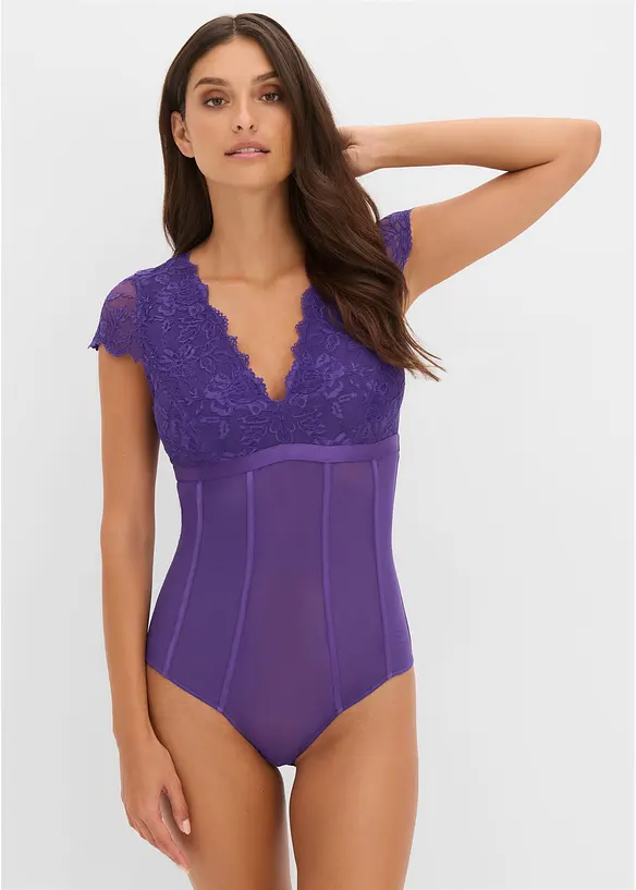 Body con pizzo morbido, bonprix