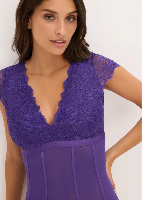 Body con pizzo morbido, bonprix