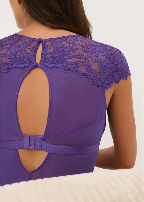Body con pizzo morbido, bonprix