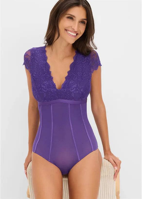 Body con pizzo morbido, bonprix