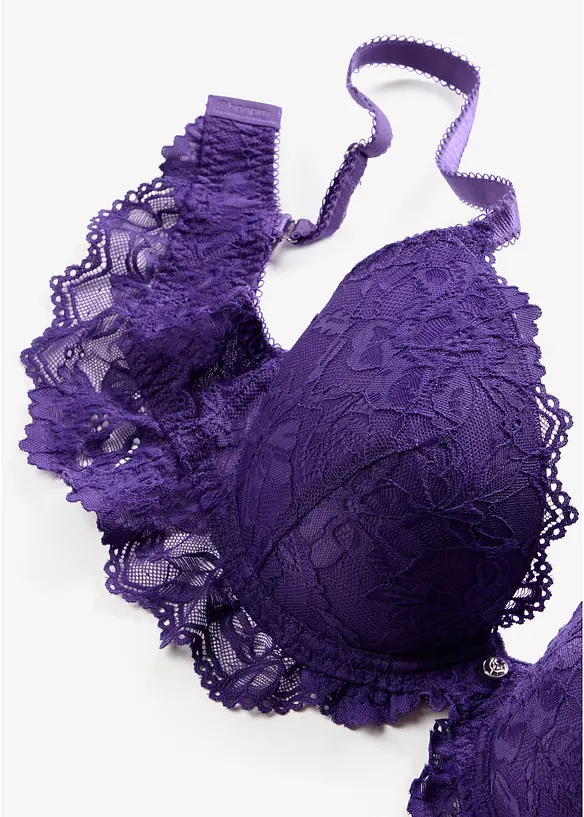 Reggiseno in morbido pizzo con coppe preformate, bonprix