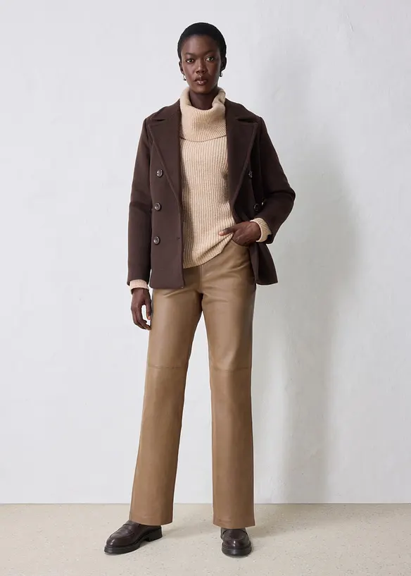Pantaloni in nappa di agnello, bonprix