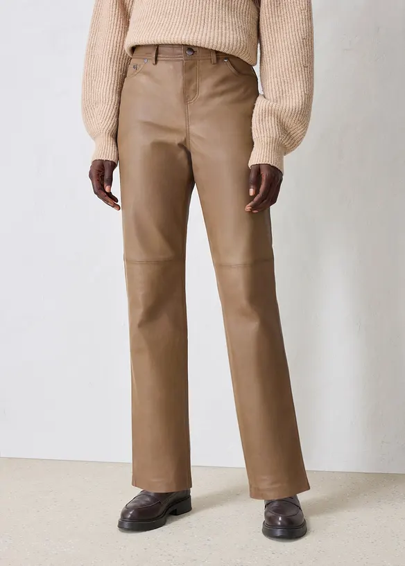 Pantaloni in nappa di agnello, bonprix