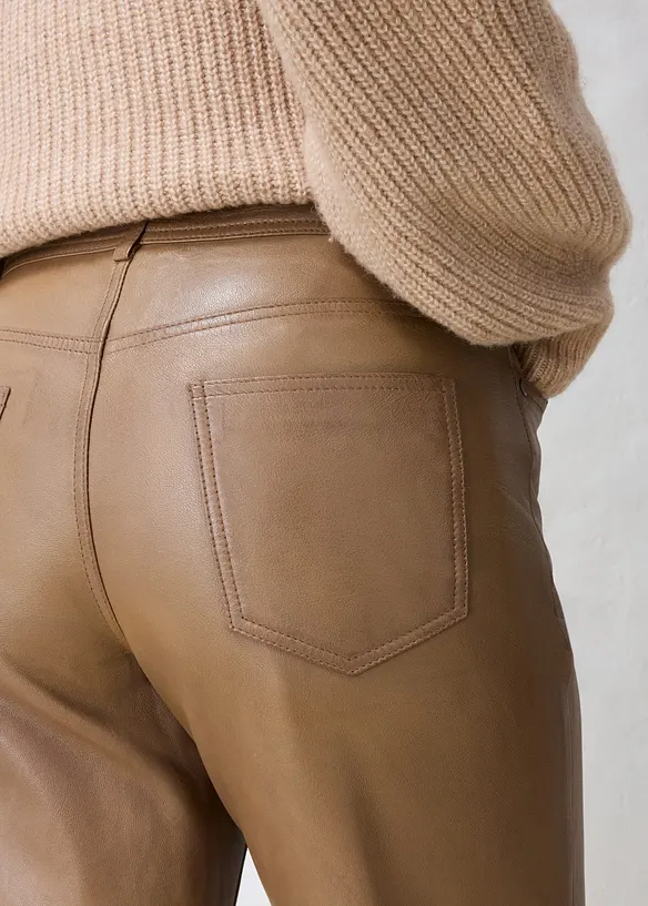Pantaloni in nappa di agnello, bonprix