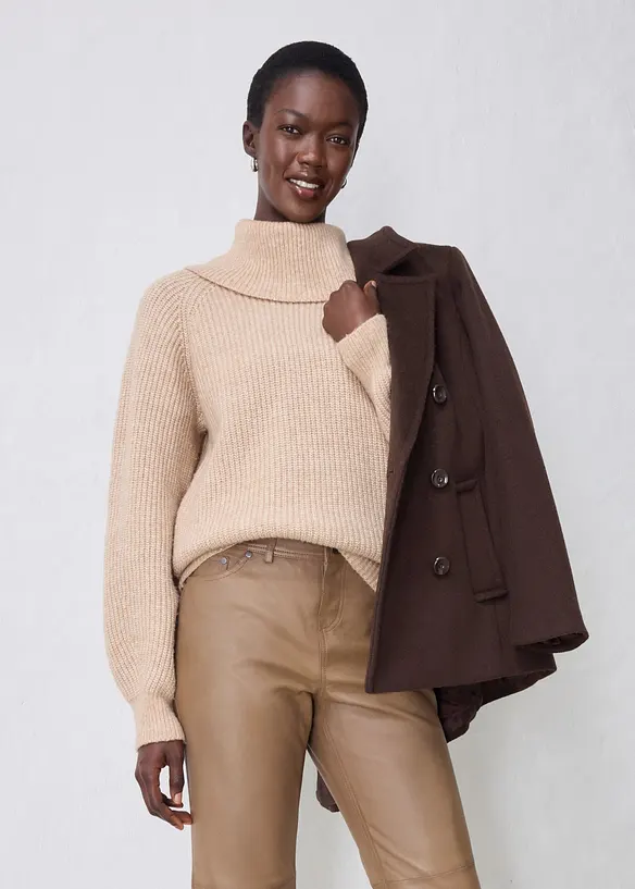 Pantaloni in nappa di agnello, bonprix