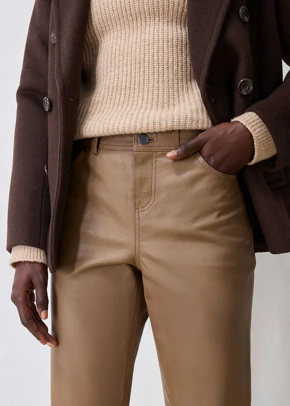 Pantaloni in nappa di agnello, bonprix