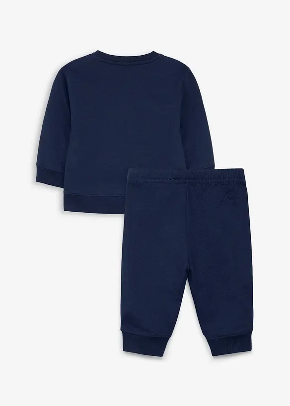 Felpa e pantaloni in puro cotone biologico (set 2 pezzi), bonprix