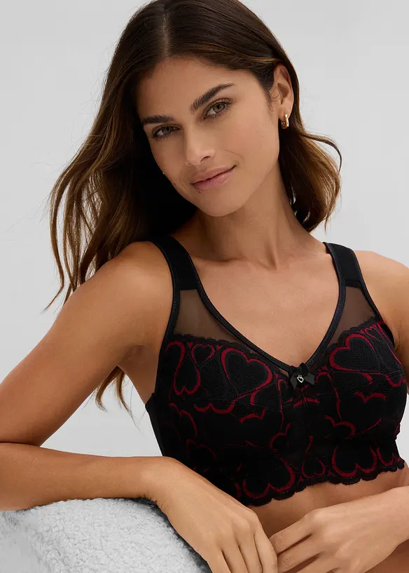 Reggiseno contenitivo senza ferretto con spalline imbottite, bonprix