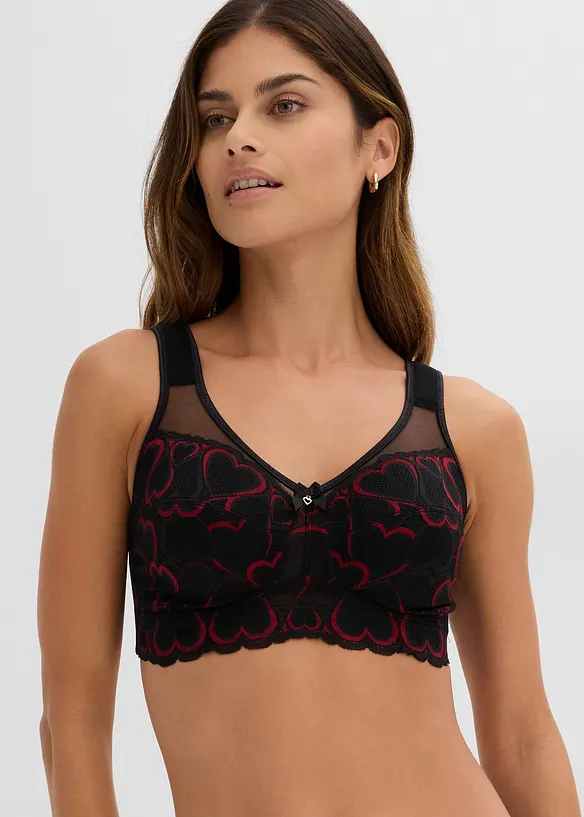 Reggiseno contenitivo senza ferretto con spalline imbottite, bonprix