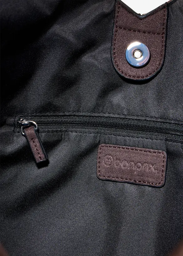 Borsa shopper in similpelle scamosciata, bonprix