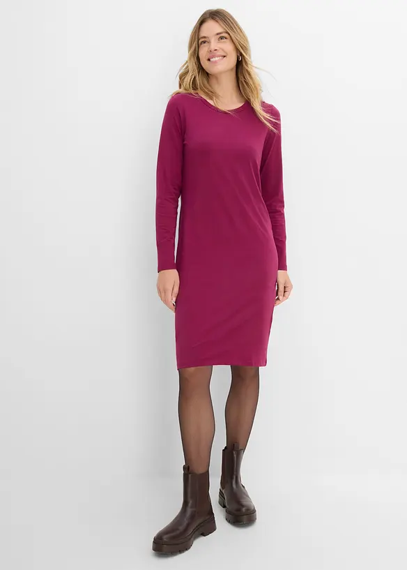 Abito in jersey di misto cotone elasticizzato (pacco da 2), bonprix