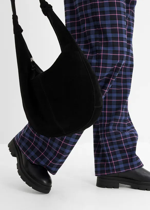 Pantaloni effetto lana con elastico in vita, bonprix