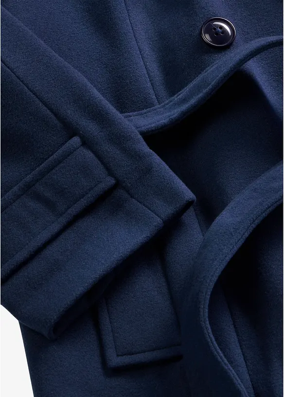 Trench invernale in simil lana, bonprix
