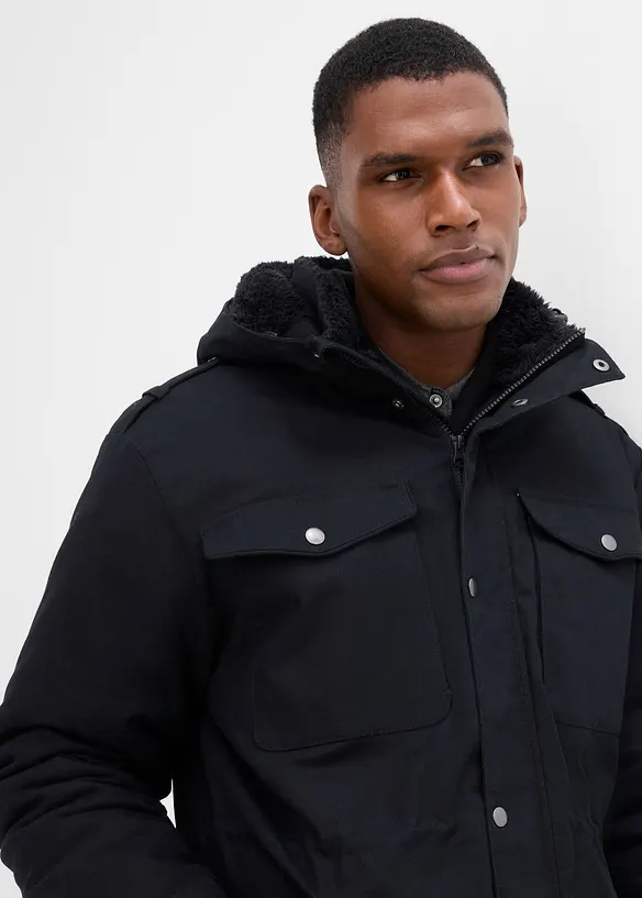 Parka con fodera morbida in pile, bonprix