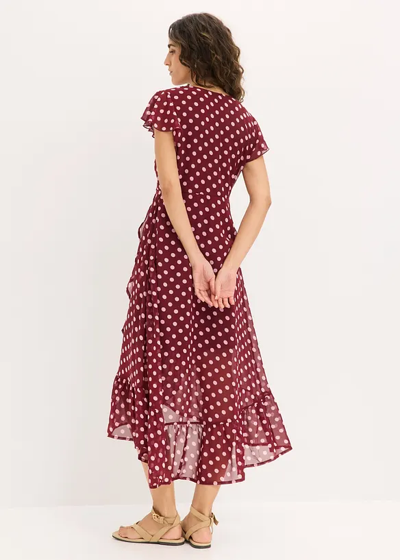 Abito di chiffon con volant, bonprix