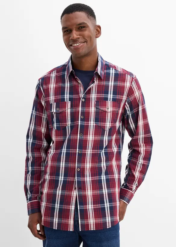 Camicia a maniche lunghe con taglio comfort, bonprix