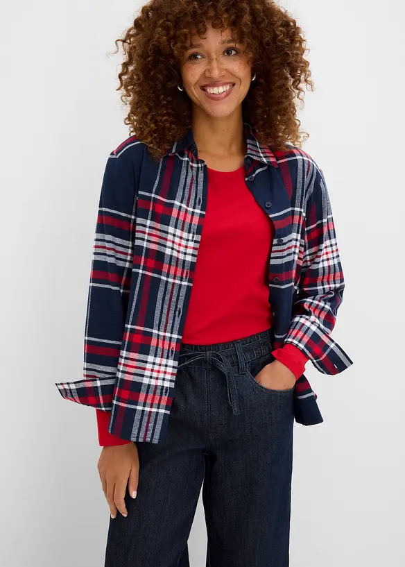 Jeans straight, vita media, bonprix