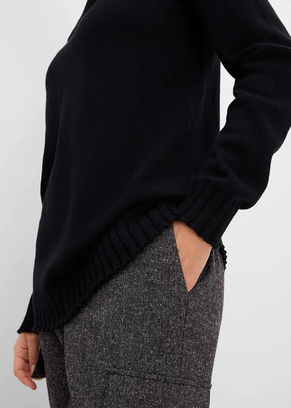 Maglione a collo alto in cotone biologico, bonprix