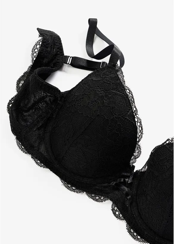 Reggiseno con coppe preformate e pizzo delicato, bonprix