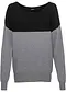 Nero / grigio melange