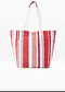 Bianco crema / multicolore a righe