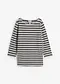 Grigio chiaro melange / nero a righe