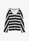Nero / bianco panna a righe