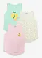Menta chiaro + bianco panna + rosa pallido con stampa
