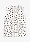 Bianco panna / nero a pois