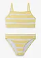 Giallo chiaro / bianco a righe