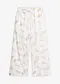 Bianco panna / beige floreale