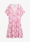 Rosa / fucsia / bianco / arancione acceso paisley