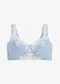 Azzurro polvere / bianco panna