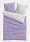 viola chiaro/bianco a righe