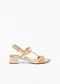 Beige / marrone / oro