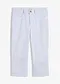 Bianco / blu denim a righe