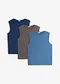 Blu jeans + antracite melange + blu scuro