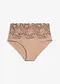 Beige / marrone scuro