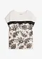 Bianco panna / nero paisley