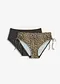 Antracite / beige leopardato