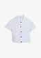 Bianco / blu denim a righe