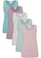 Rosa pallido + menta pastello + acqua spento + lavanda chiaro + bianco