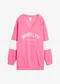 Fucsia / bianco con stampa