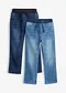 Azzurro denim + blu scuro denim