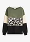 Nero / verde chiaro / crema leopardato