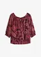 Bordeaux / marrone paisley